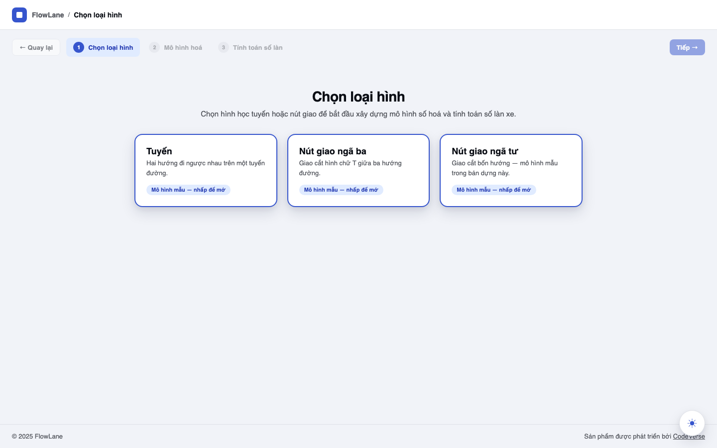 Select traffic type